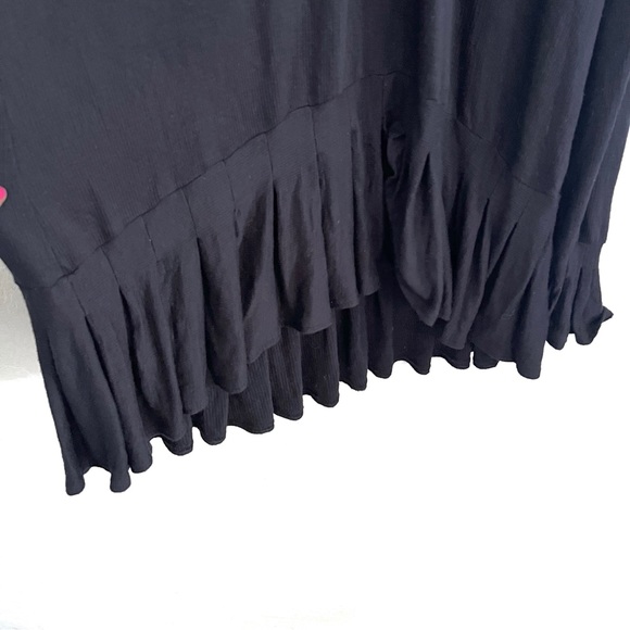 Free People | Your Girl Flounce Hem Knit Henley Tunic Dress - Picture 7 of 13